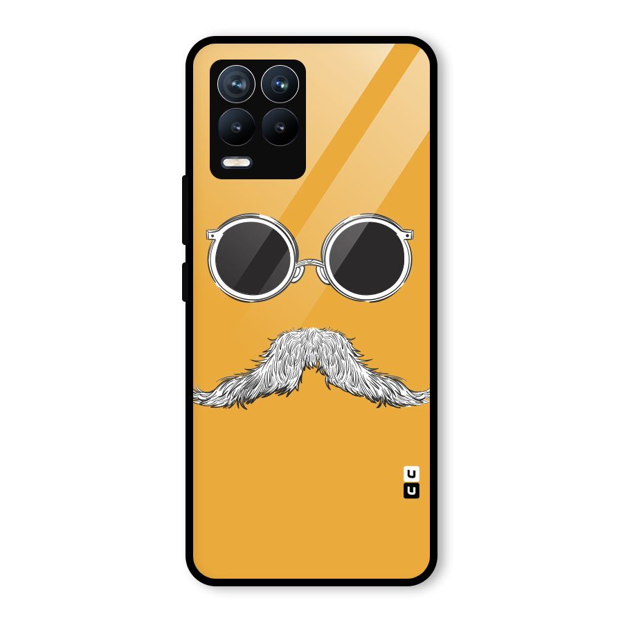 Sassy Mustache Glass Back Case for Realme 8