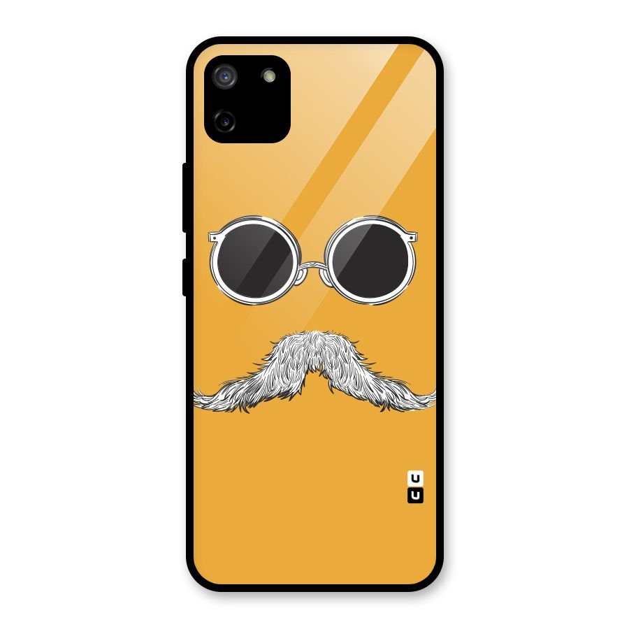 Sassy Mustache Glass Back Case for Realme C11