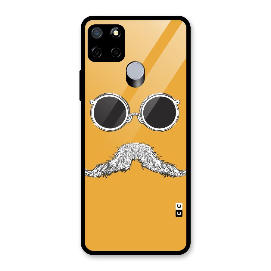 Sassy Mustache Glass Back Case for Realme C12