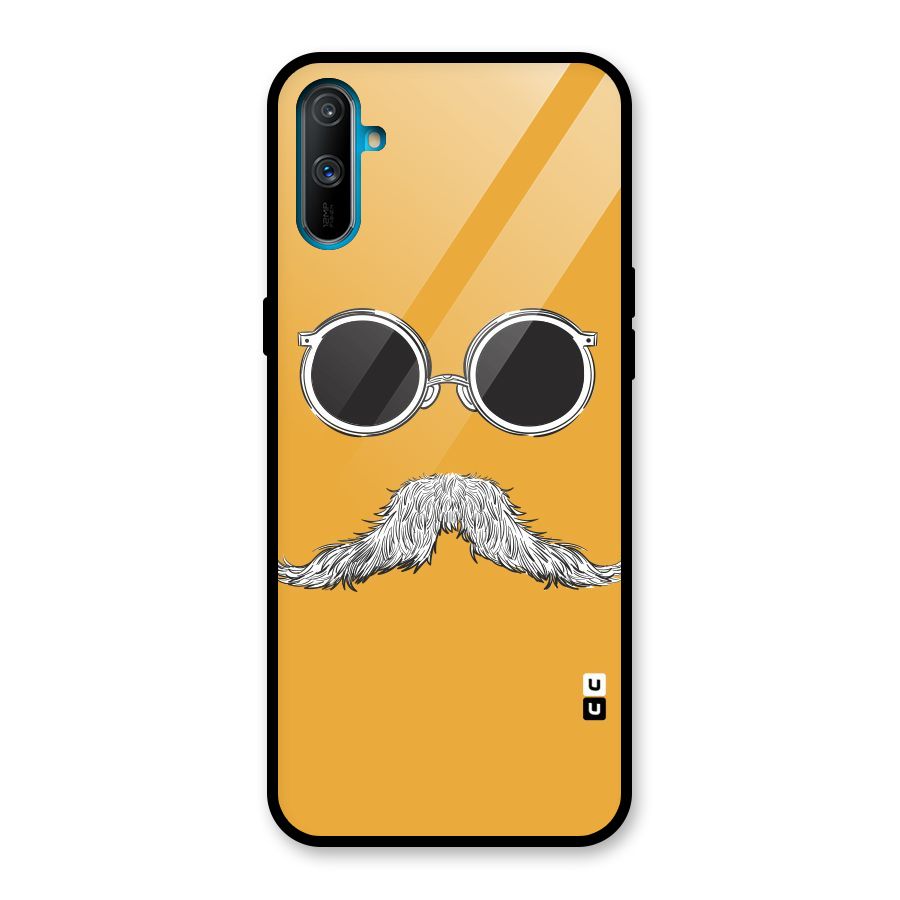 Sassy Mustache Glass Back Case for Realme C3