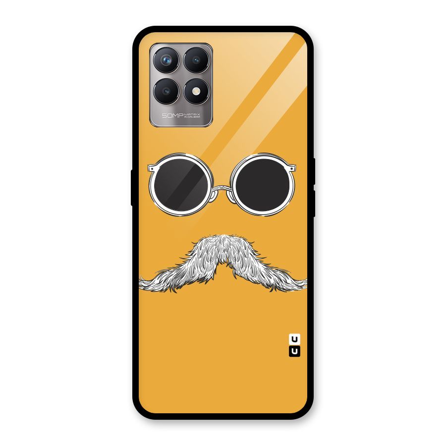 Sassy Mustache Glass Back Case for Realme Narzo 50