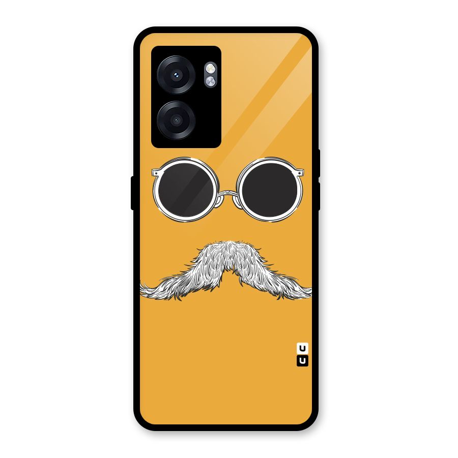 Sassy Mustache Glass Back Case for Realme Narzo 50 5G