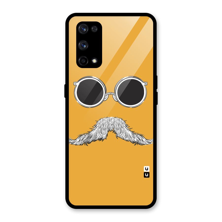 Sassy Mustache Glass Back Case for Realme X7 Pro