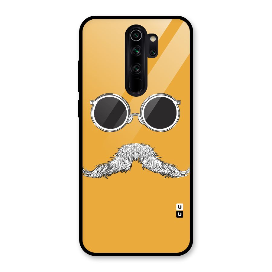Sassy Mustache Glass Back Case for Redmi Note 8 Pro
