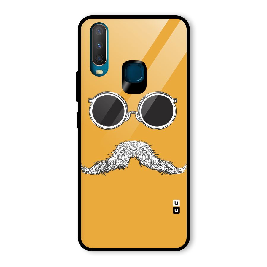 Sassy Mustache Glass Back Case for Vivo U10