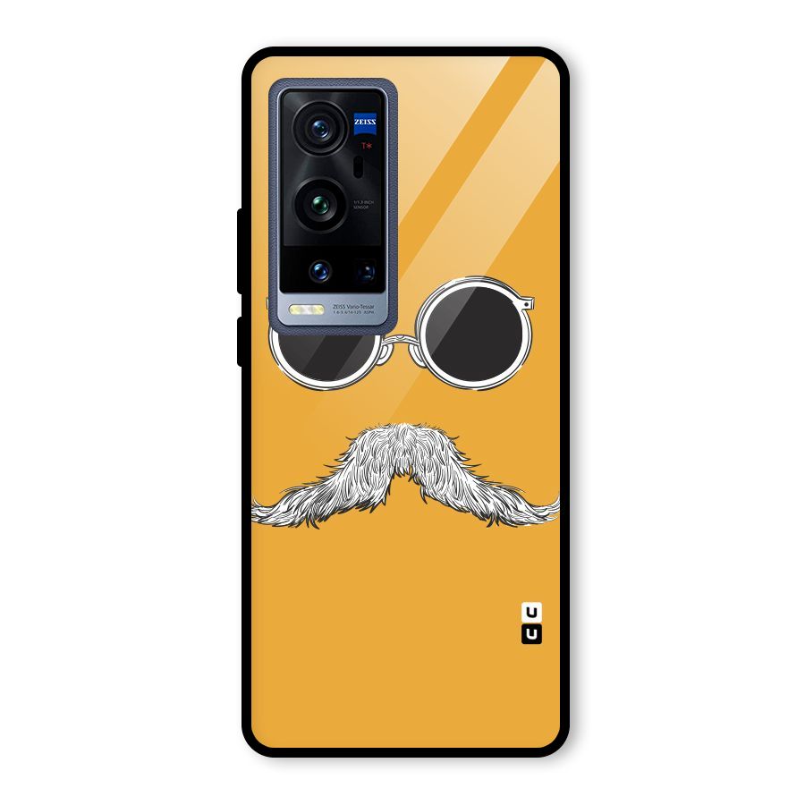 Sassy Mustache Glass Back Case for Vivo X60 Pro Plus