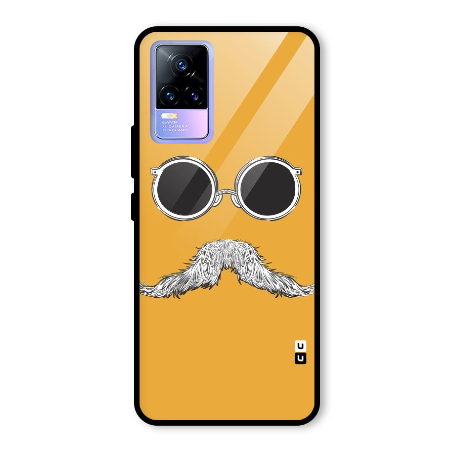 Sassy Mustache Glass Back Case for Vivo Y73