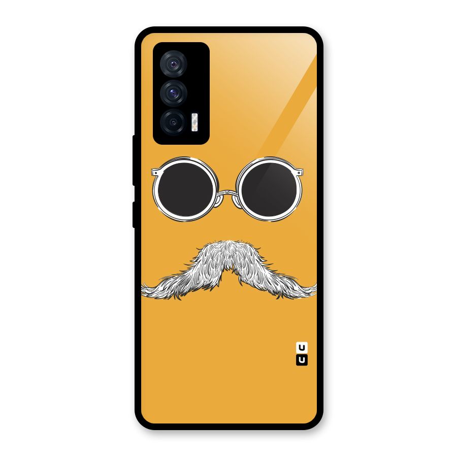 Sassy Mustache Glass Back Case for Vivo iQOO 7 5G