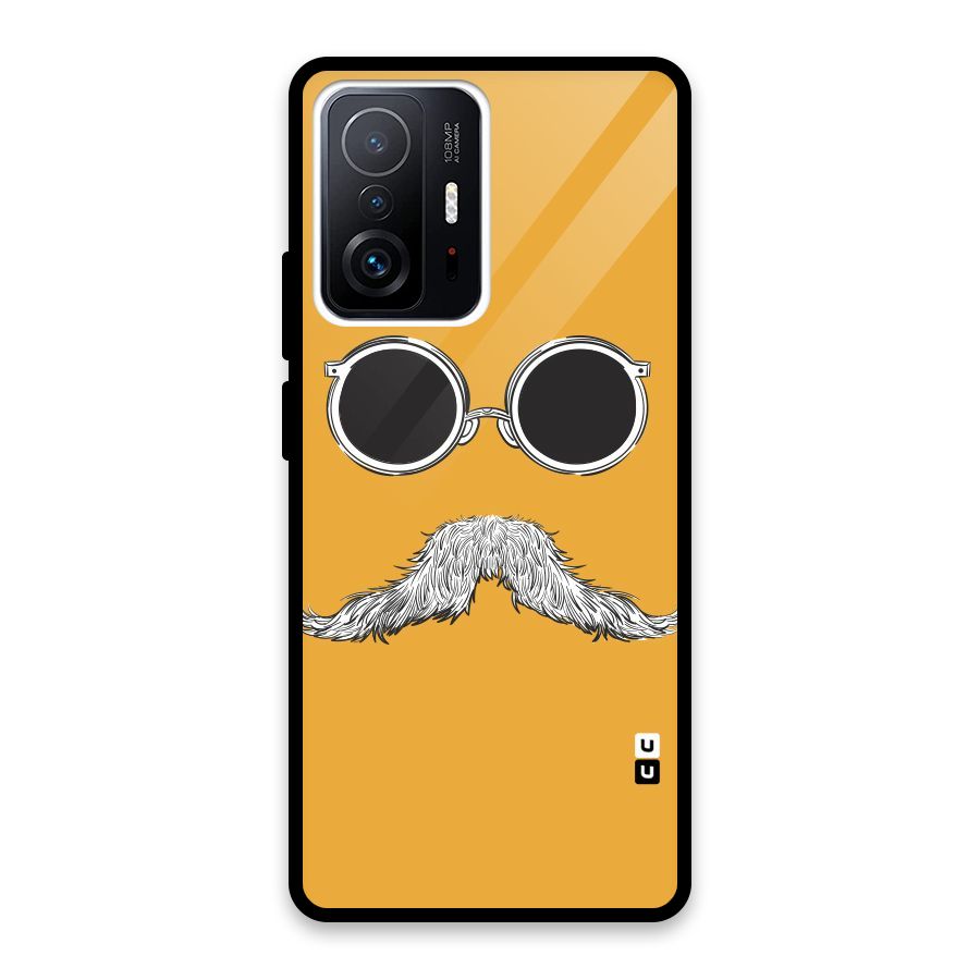 Sassy Mustache Glass Back Case for Xiaomi 11T Pro