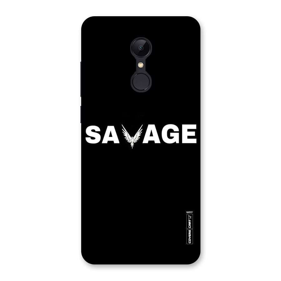 Savage Back Case for Redmi 5
