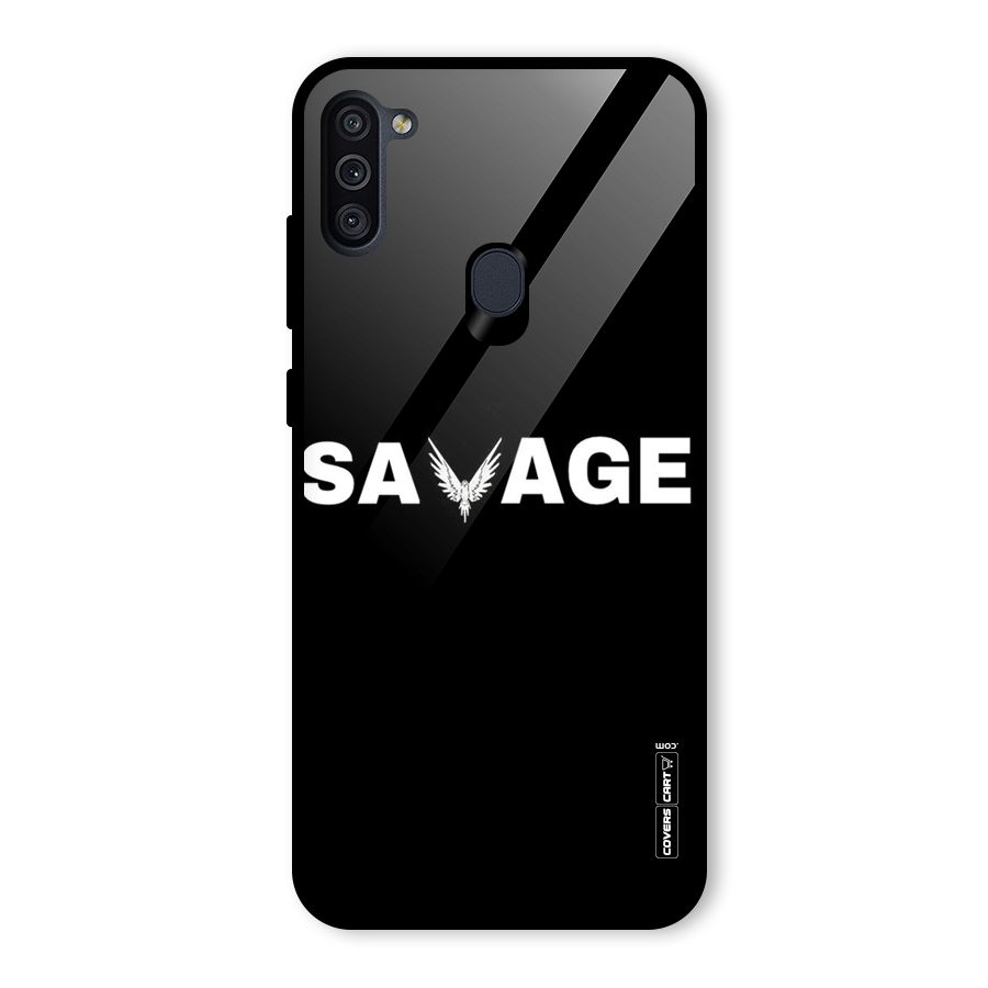 Savage Glass Back Case for Galaxy M11