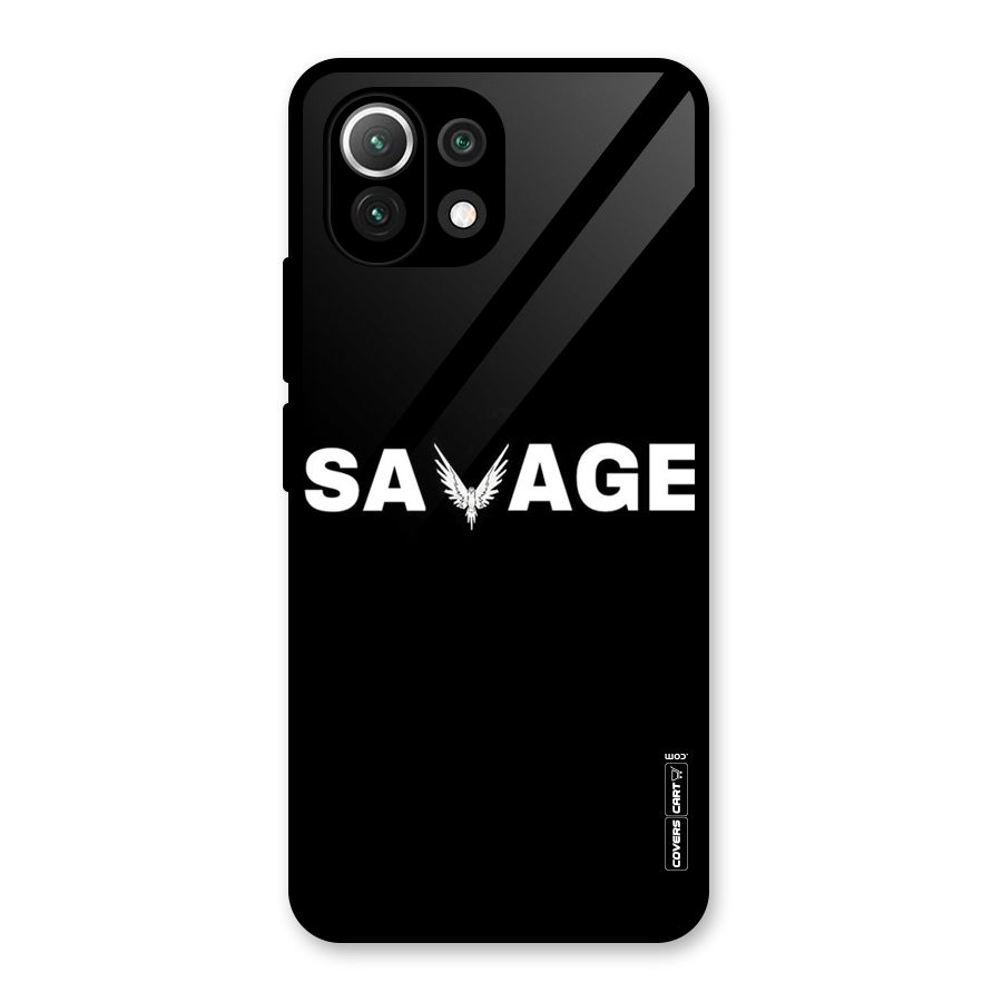 Savage Glass Back Case for Mi 11 Lite