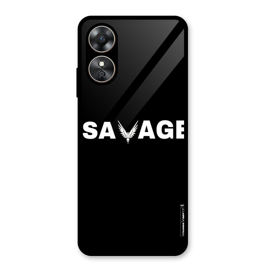 Savage Glass Back Case for Oppo A17