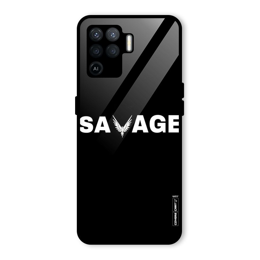 Savage Glass Back Case for Oppo F19 Pro
