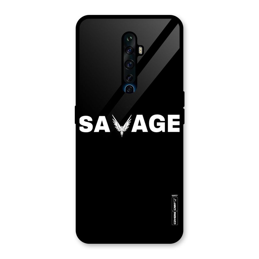 Savage Glass Back Case for Oppo Reno2 F