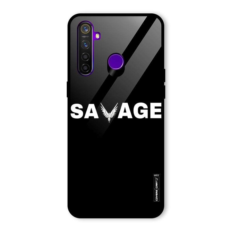 Savage Glass Back Case for Realme 5 Pro