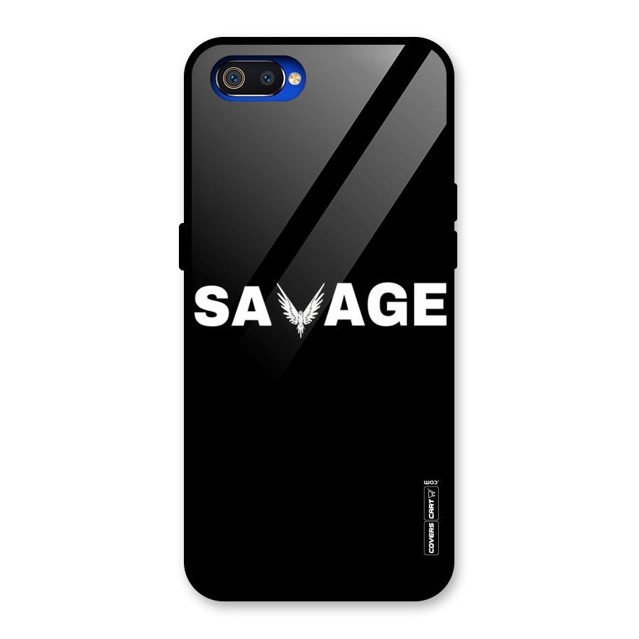 Savage Glass Back Case for Realme C2