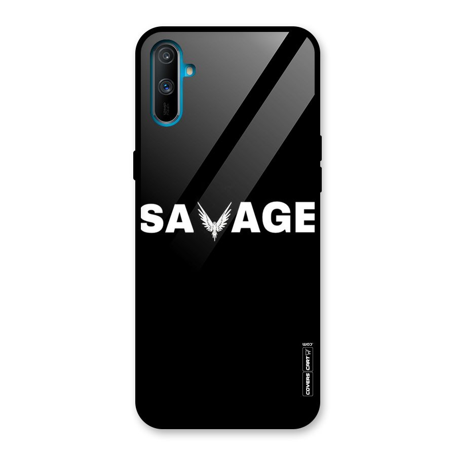 Savage Glass Back Case for Realme C3