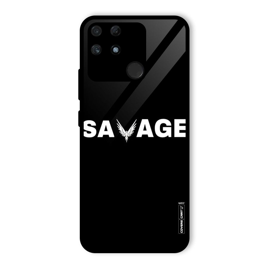 Savage Glass Back Case for Realme Narzo 50A