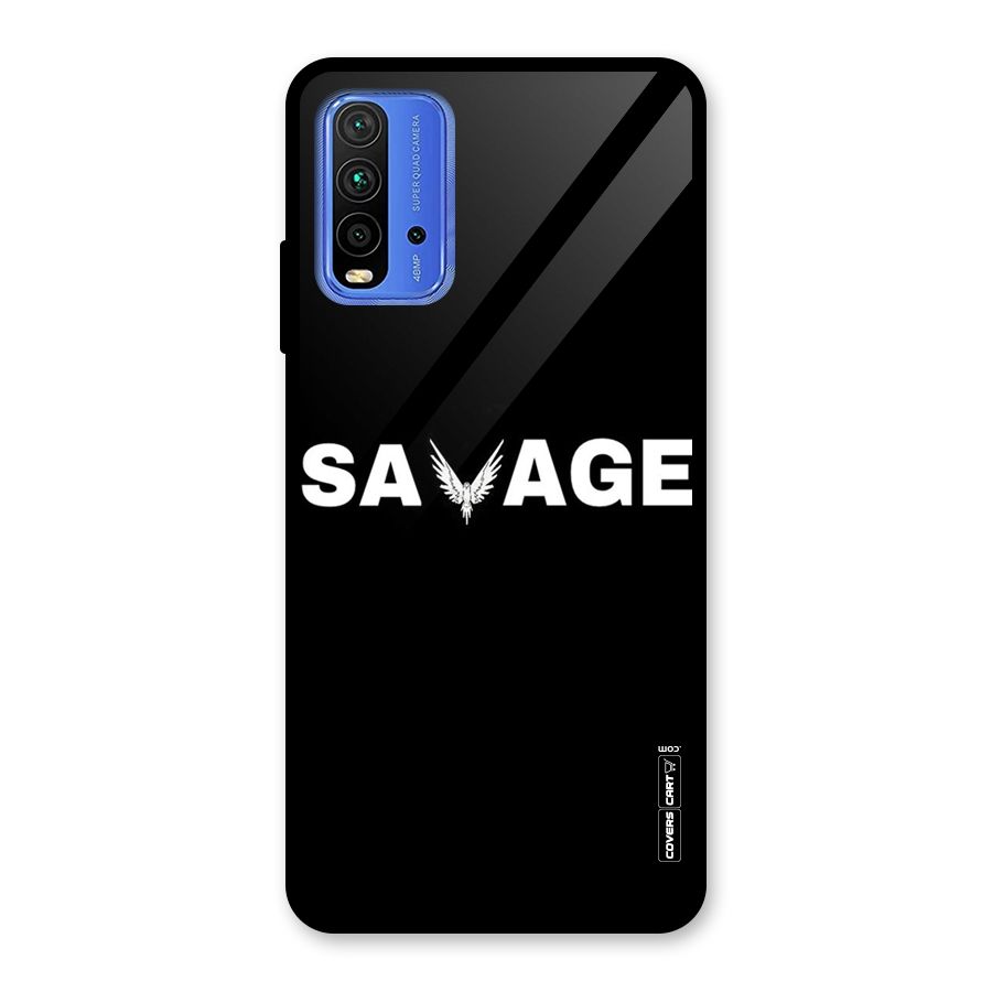 Savage Glass Back Case for Redmi 9 Power