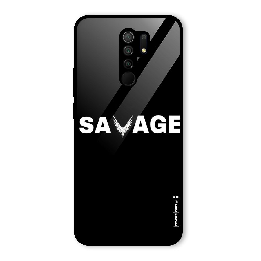 Savage Glass Back Case for Redmi 9 Prime