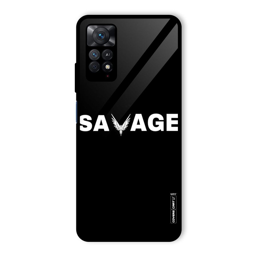 Savage Glass Back Case for Redmi Note 11 Pro