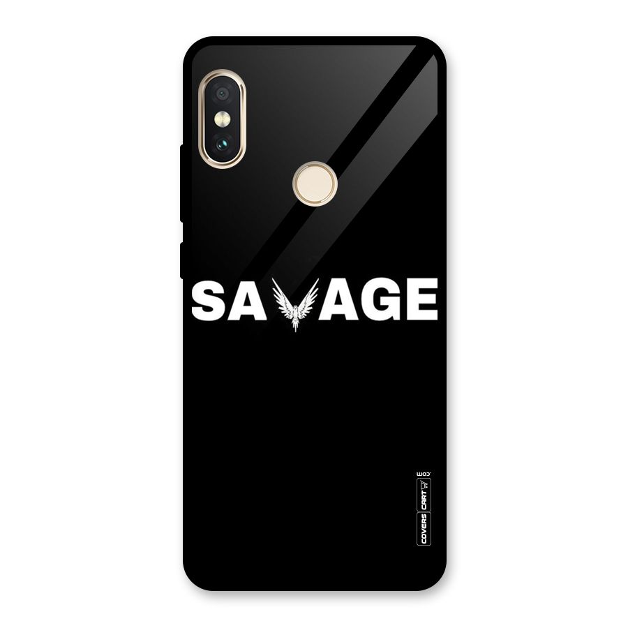 Savage Glass Back Case for Redmi Note 5 Pro