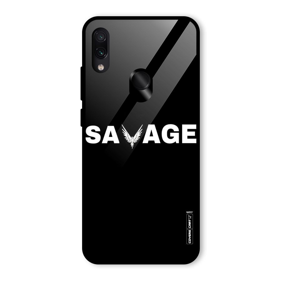 Savage Glass Back Case for Redmi Note 7 Pro