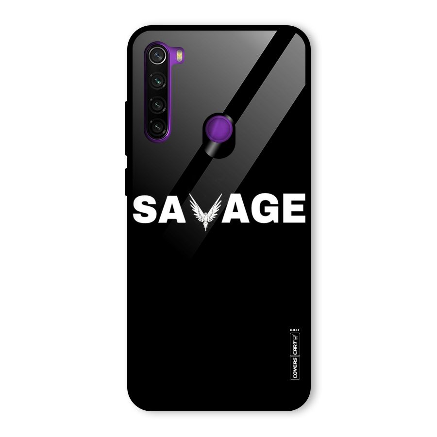 Savage Glass Back Case for Redmi Note 8