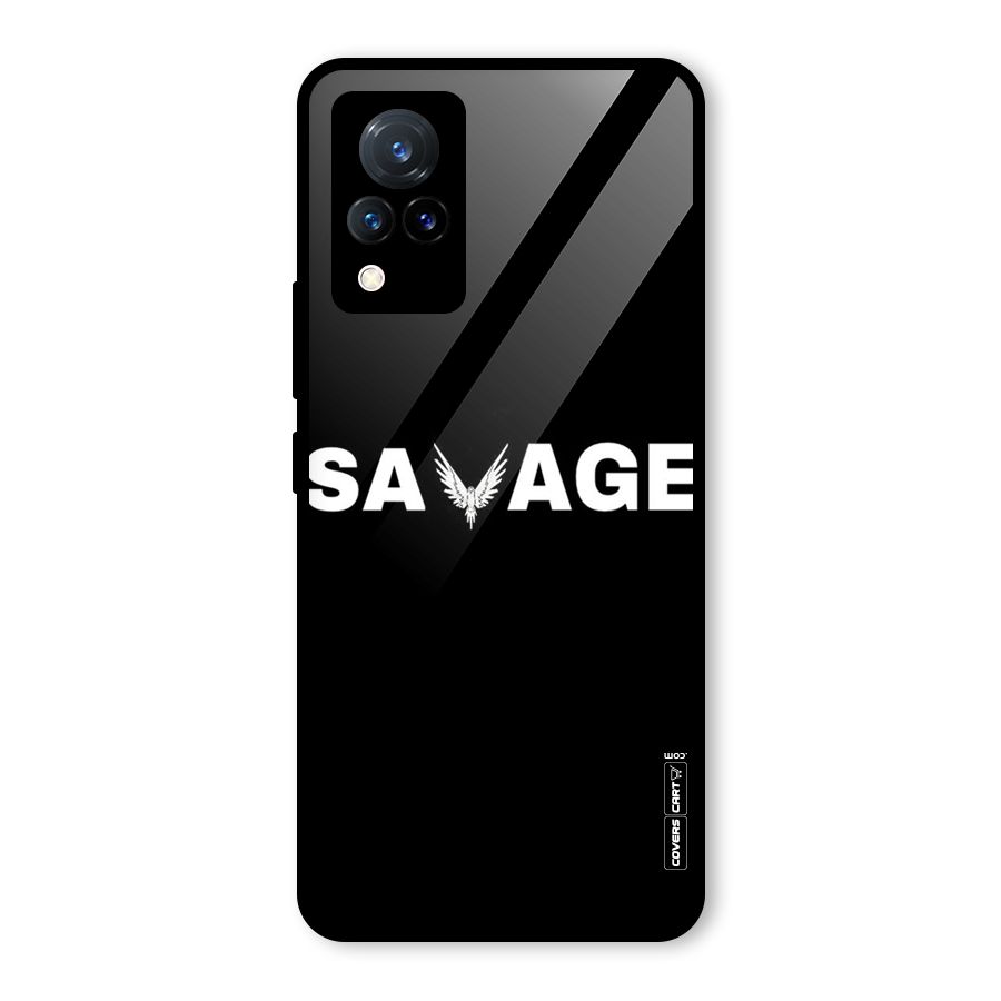 Savage Glass Back Case for Vivo V21 5G