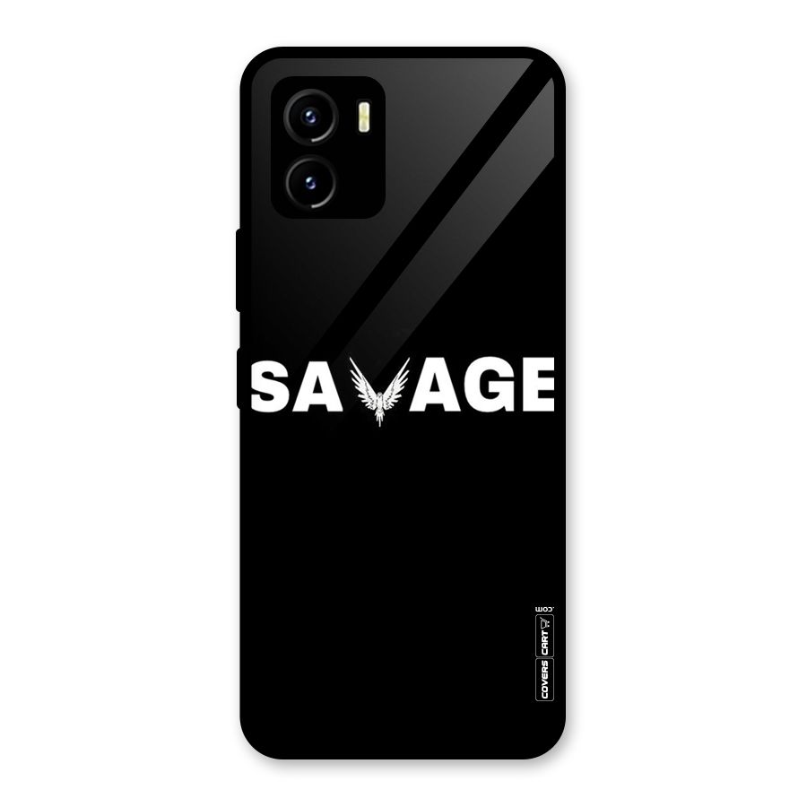 Savage Glass Back Case for Vivo Y15s