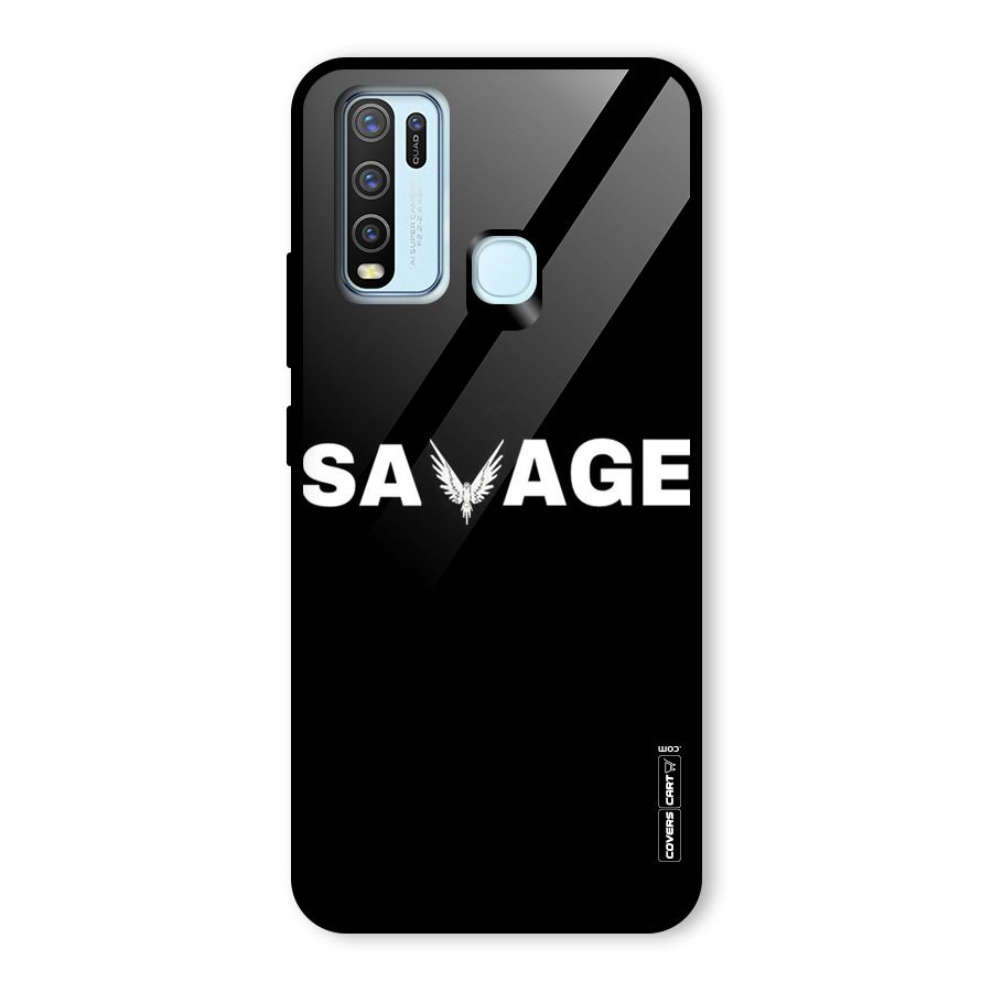Savage Glass Back Case for Vivo Y30