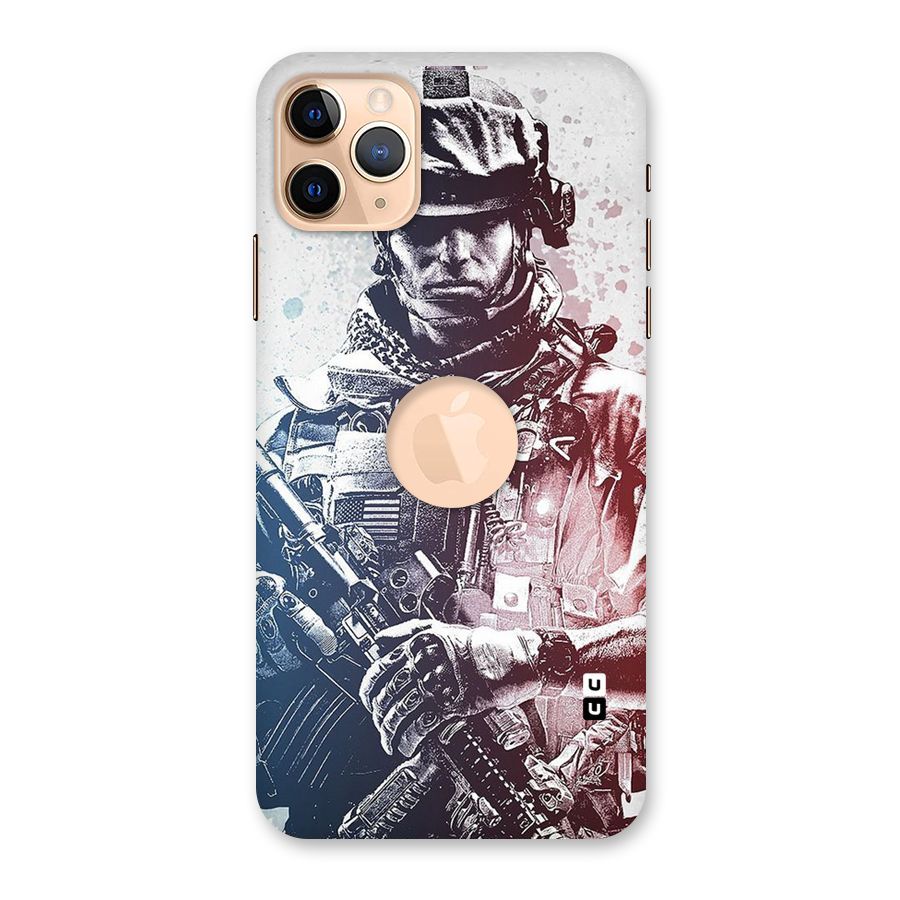 Saviour Back Case for iPhone 11 Pro Max Logo Cut