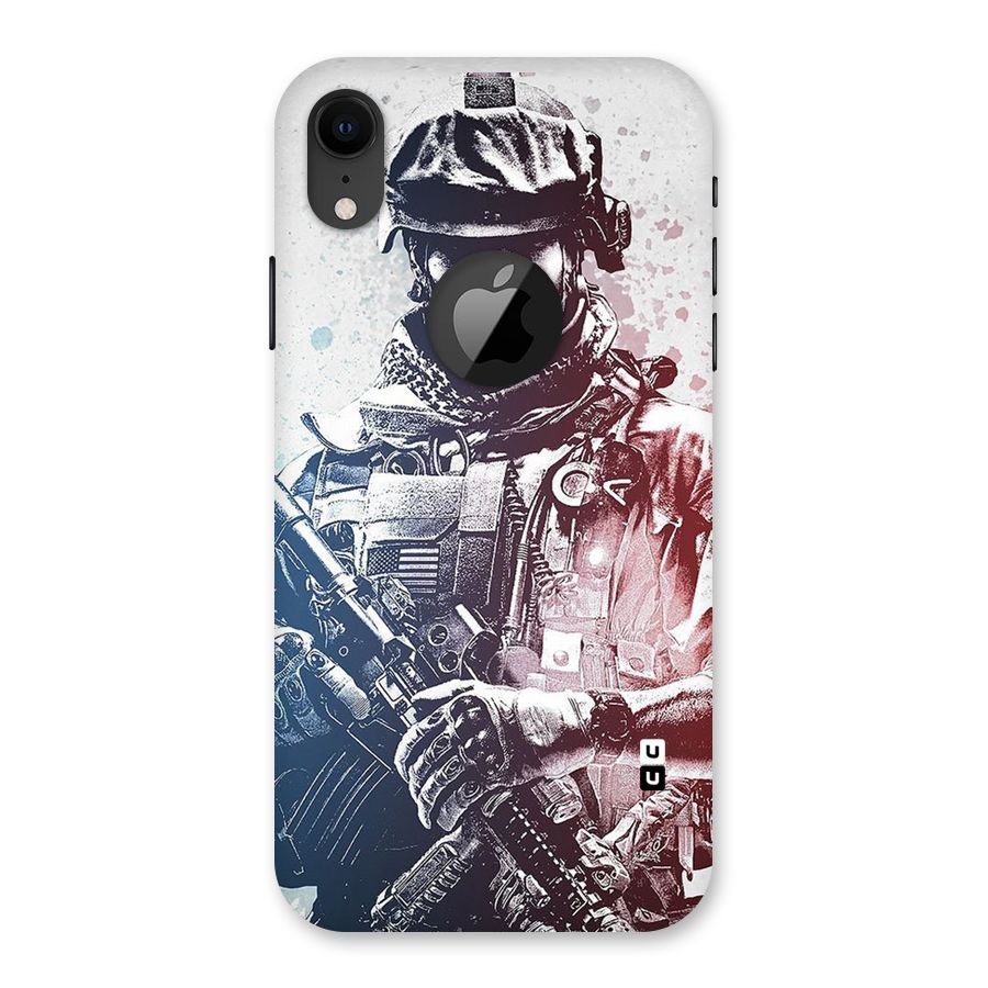 Saviour Back Case for iPhone XR Logo Cut