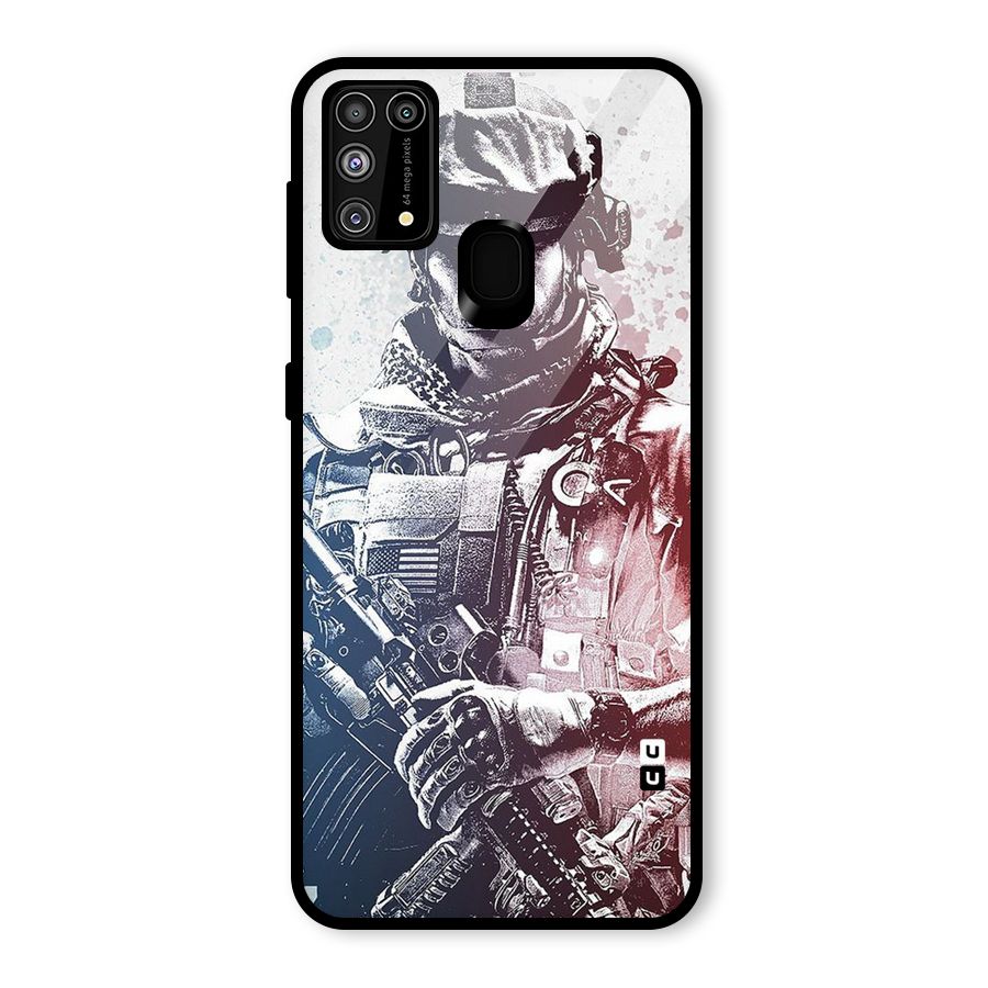 Saviour Glass Back Case for Galaxy F41