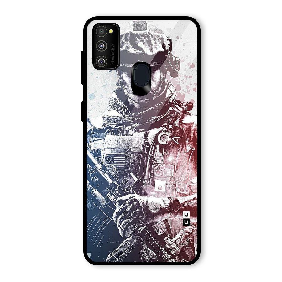 Saviour Glass Back Case for Galaxy M30s