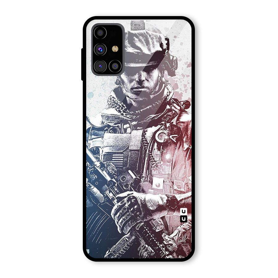 Saviour Glass Back Case for Galaxy M31s