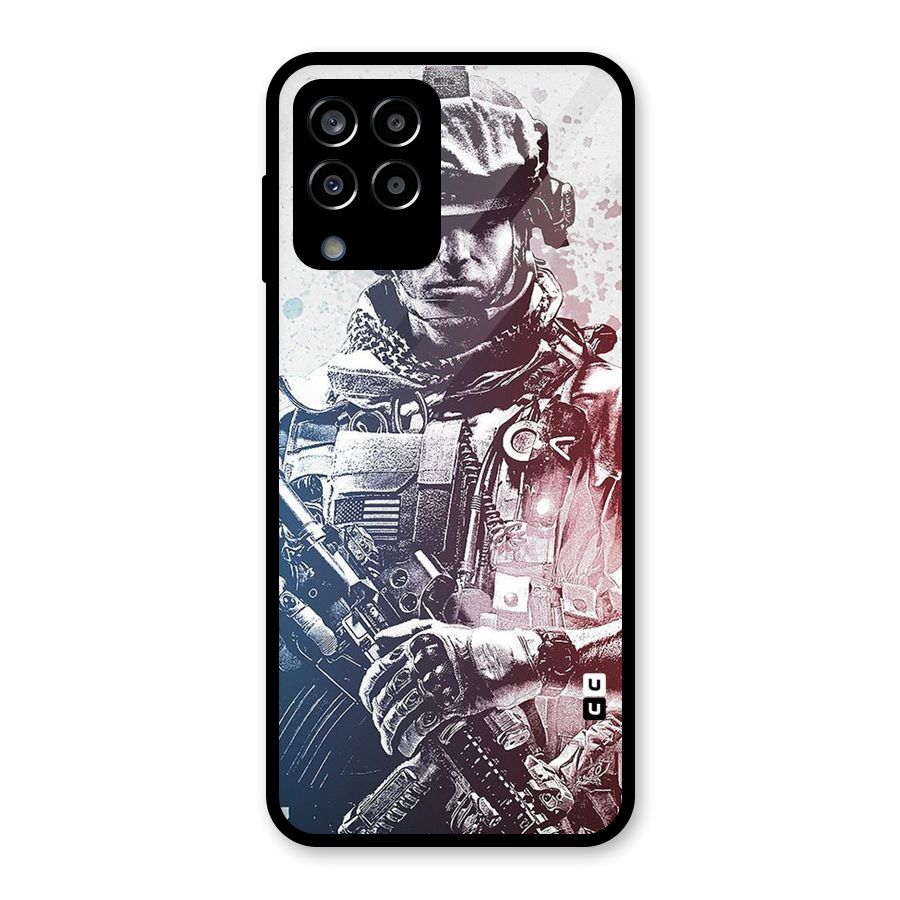 Saviour Glass Back Case for Galaxy M33