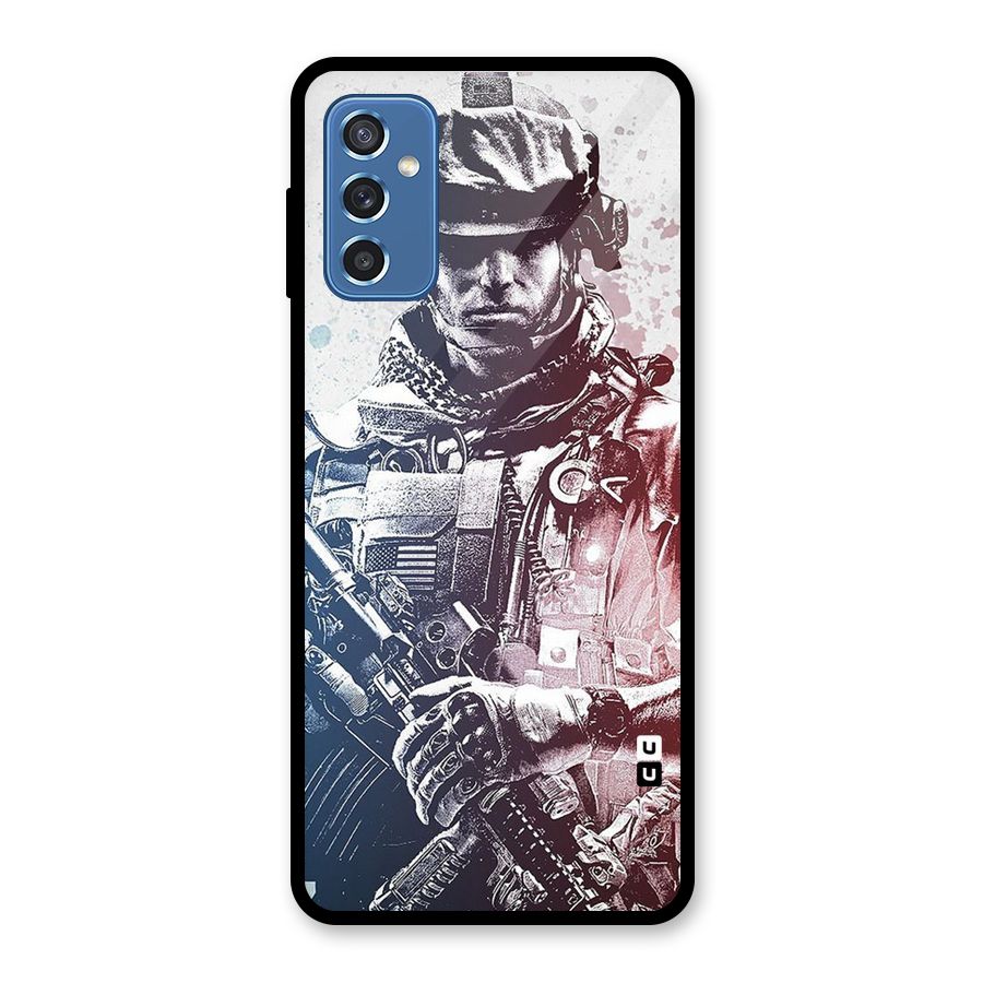 Saviour Glass Back Case for Galaxy M52 5G