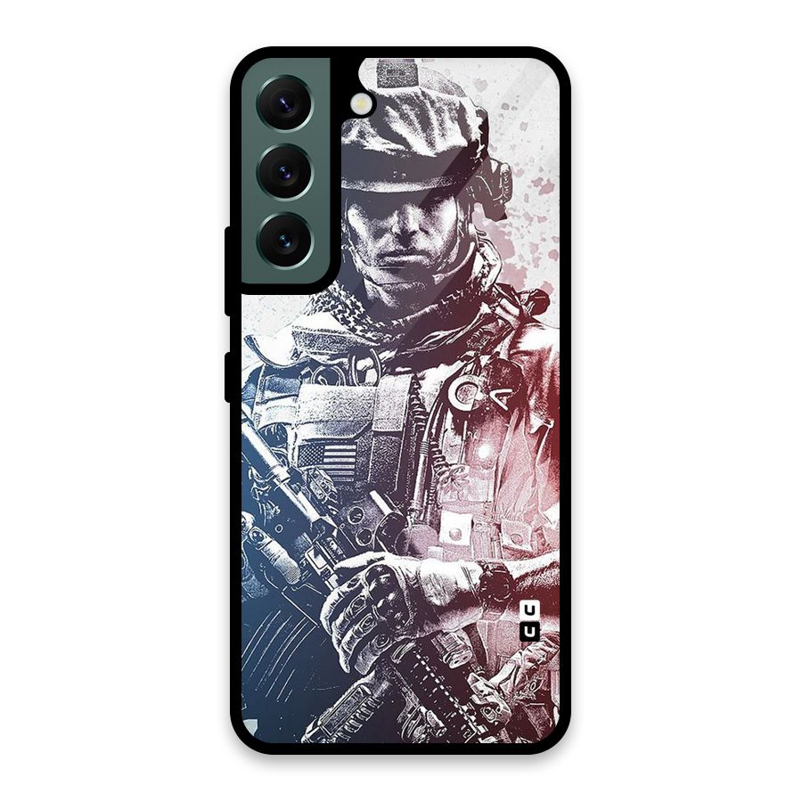 Saviour Glass Back Case for Galaxy S22 5G