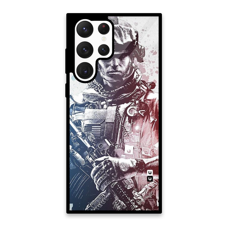 Saviour Glass Back Case for Galaxy S22 Ultra 5G
