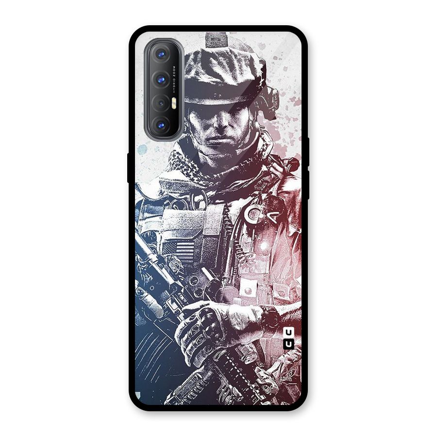 Saviour Glass Back Case for Oppo Reno3 Pro