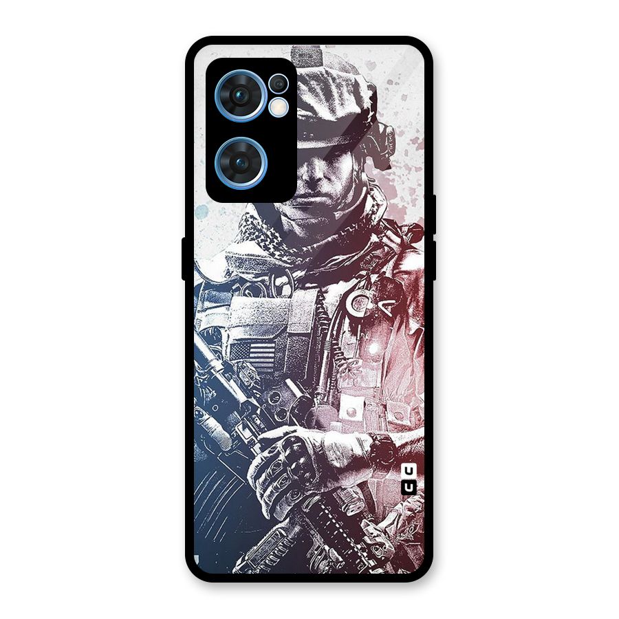 Saviour Glass Back Case for Oppo Reno7 5G