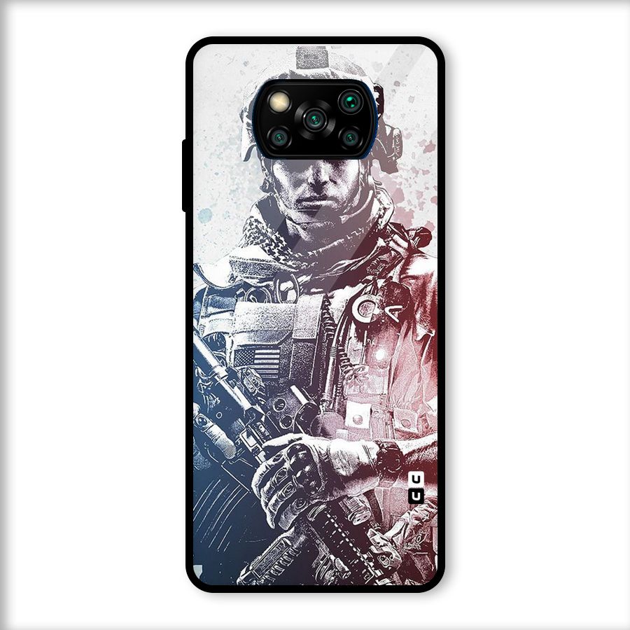 Saviour Glass Back Case for Poco X3