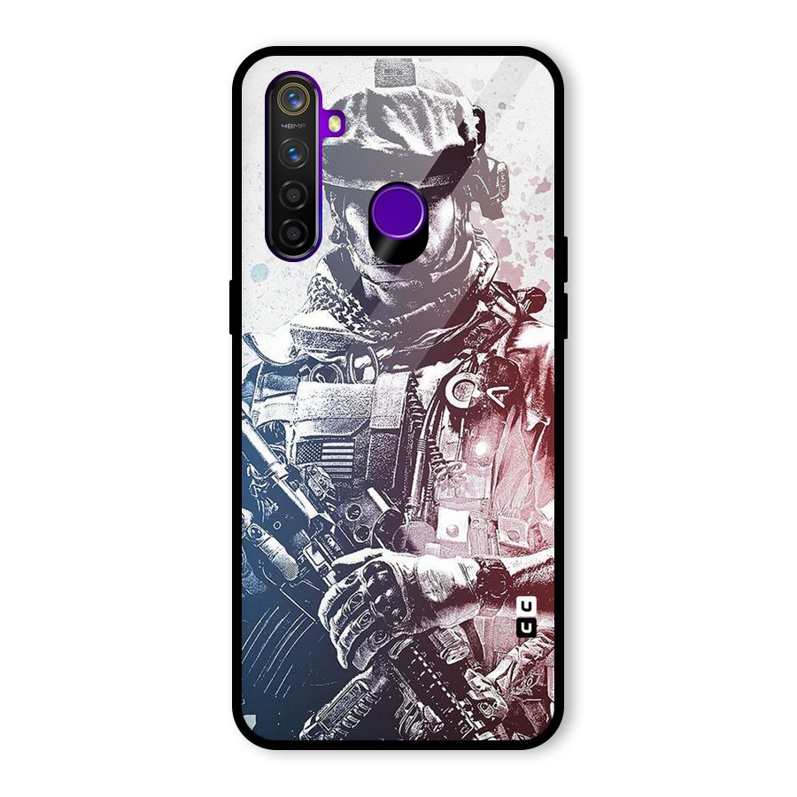 Saviour Glass Back Case for Realme 5 Pro