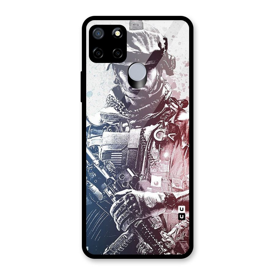 Saviour Glass Back Case for Realme C15
