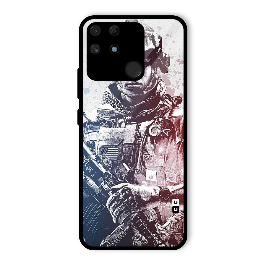 Saviour Glass Back Case for Realme Narzo 50A