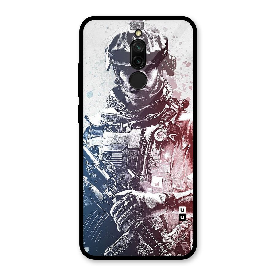 Saviour Glass Back Case for Redmi 8