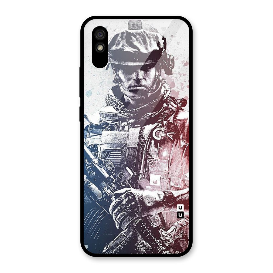 Saviour Glass Back Case for Redmi 9i