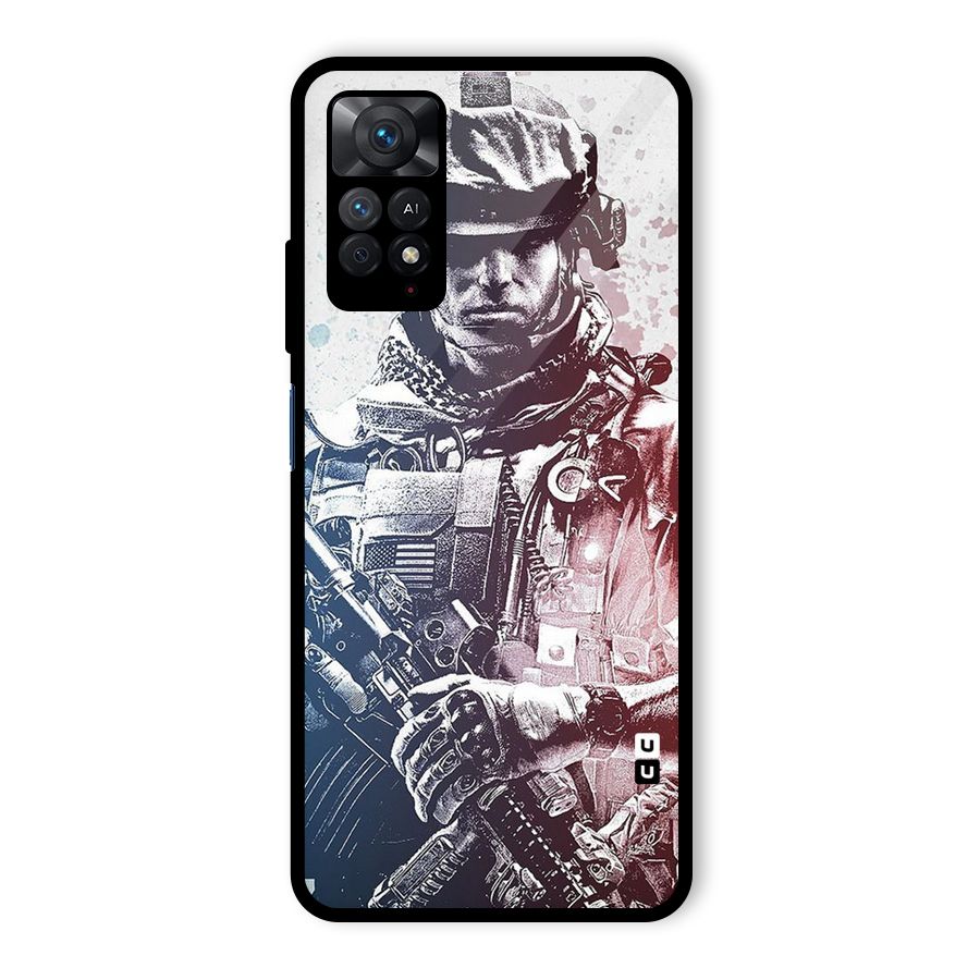 Saviour Glass Back Case for Redmi Note 11 Pro